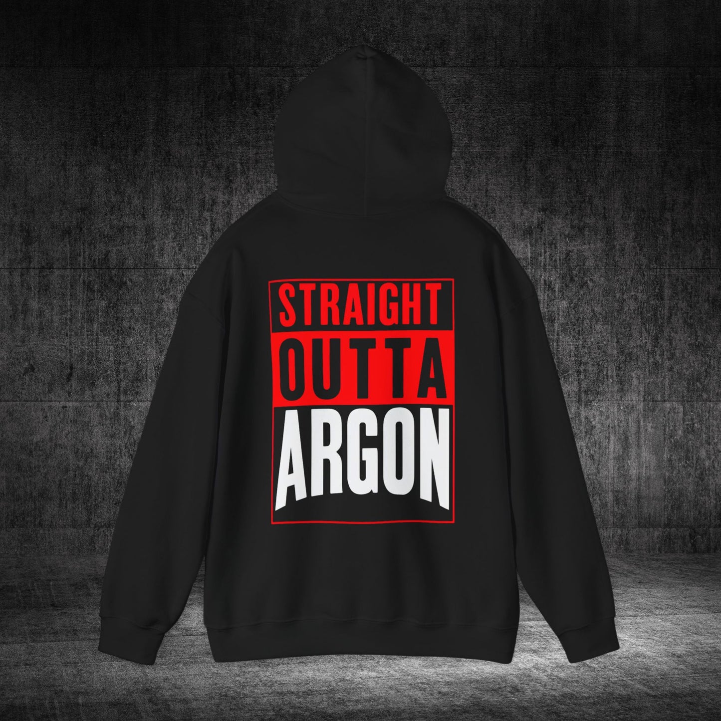 Straight Outta Argon Heavy Blend Gildan Hoodie