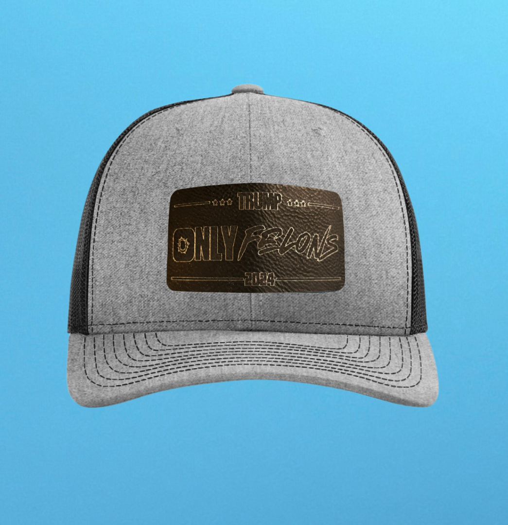 Richardson 112 Only Felons Leather Patch Hat