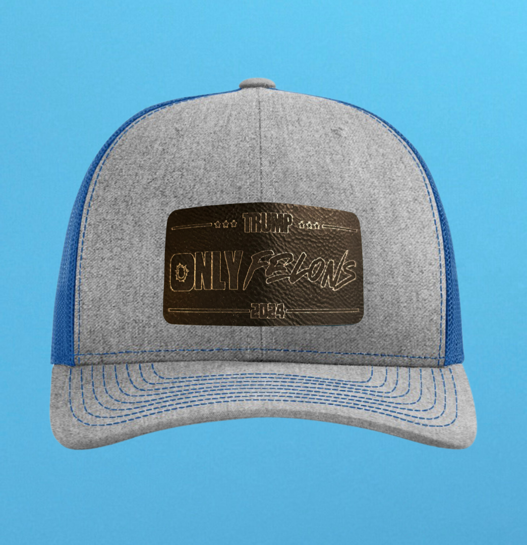 Richardson 112 Only Felons Leather Patch Hat