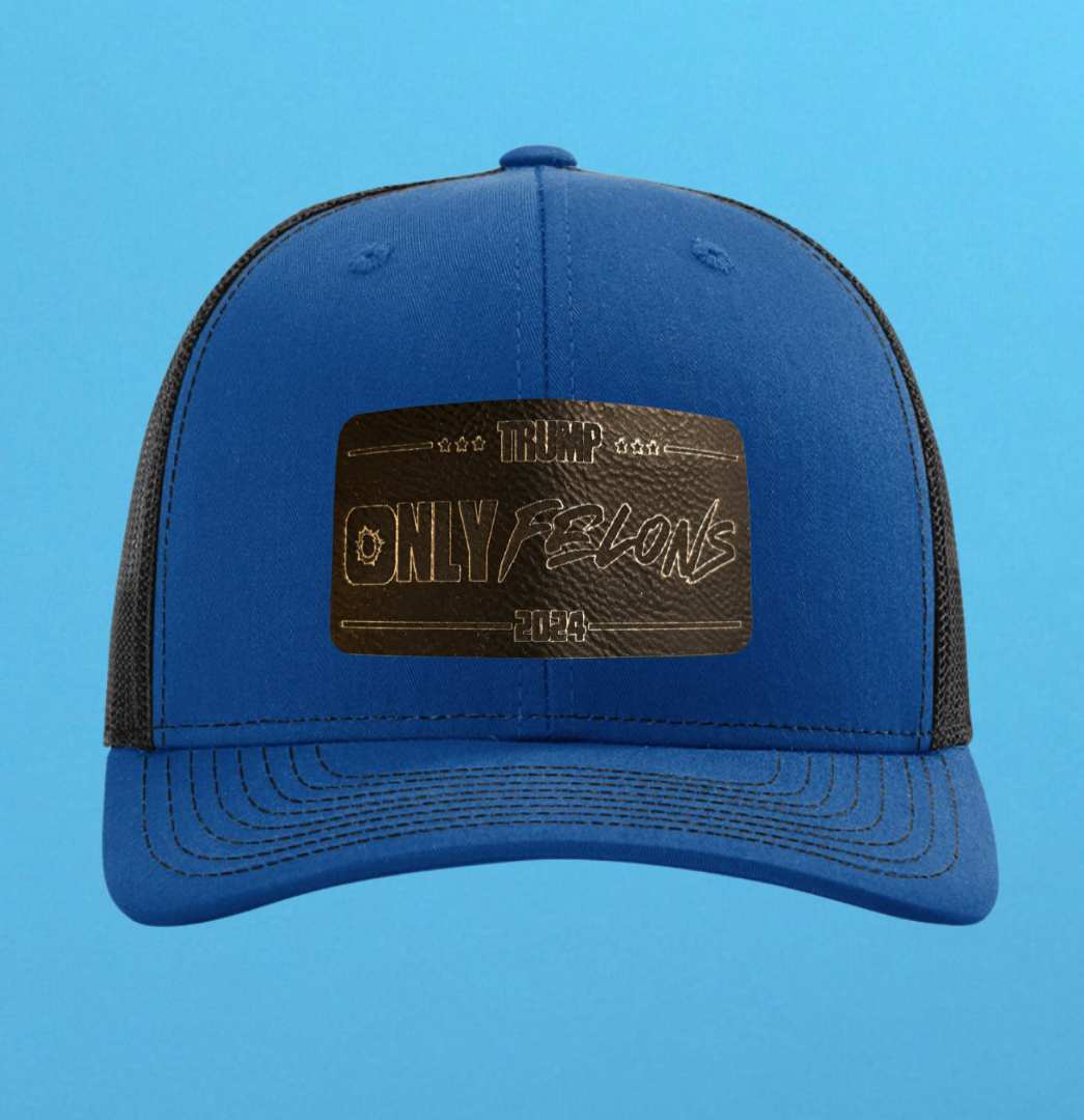 Richardson 112 Only Felons Leather Patch Hat