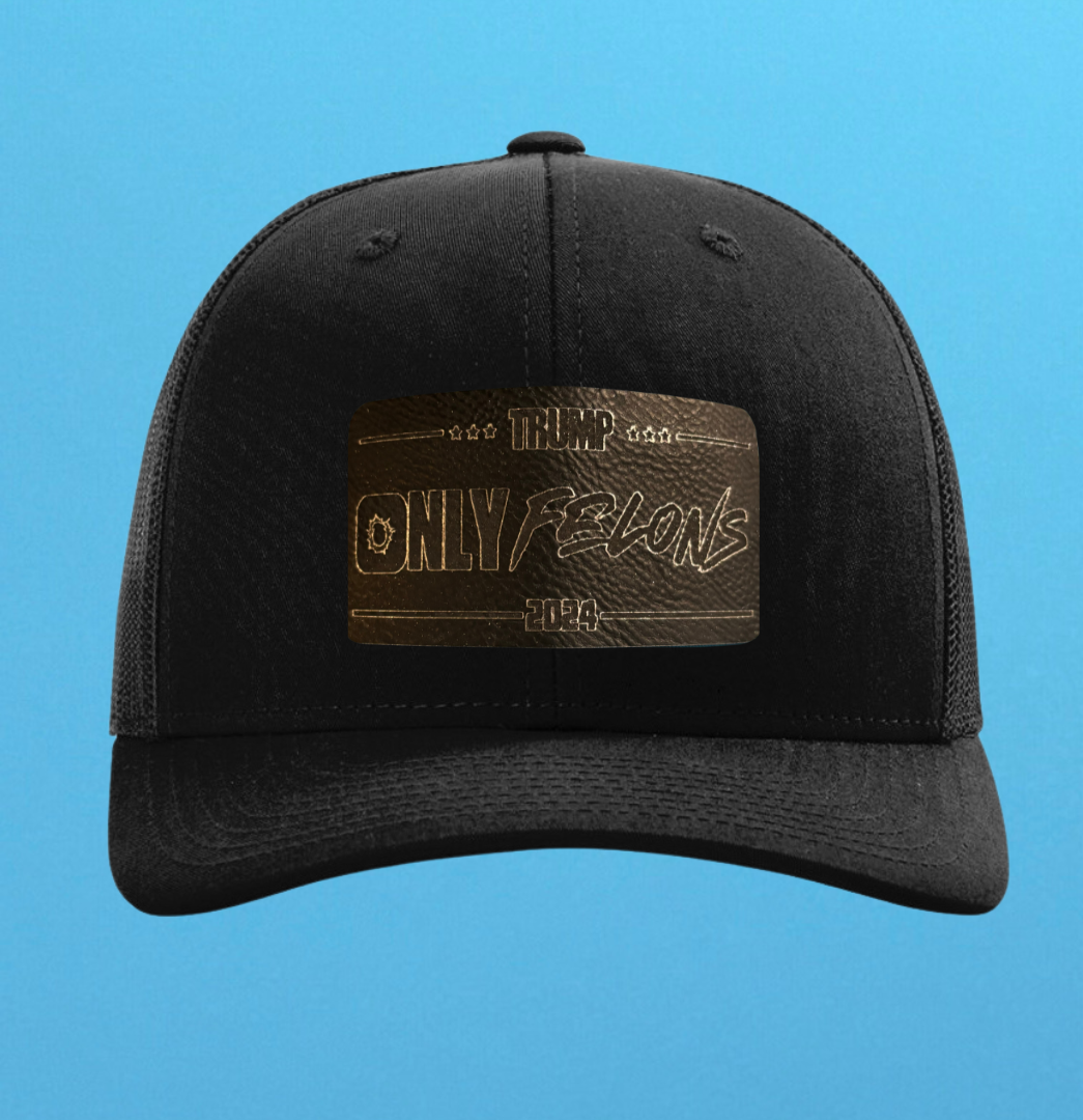 Richardson 112 Only Felons Leather Patch Hat