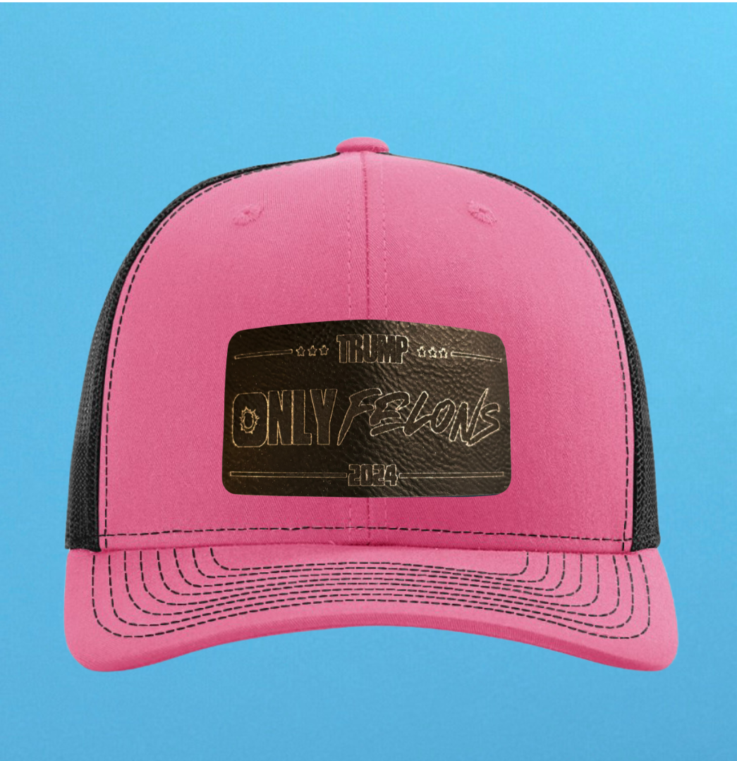 Richardson 112 Only Felons Leather Patch Hat