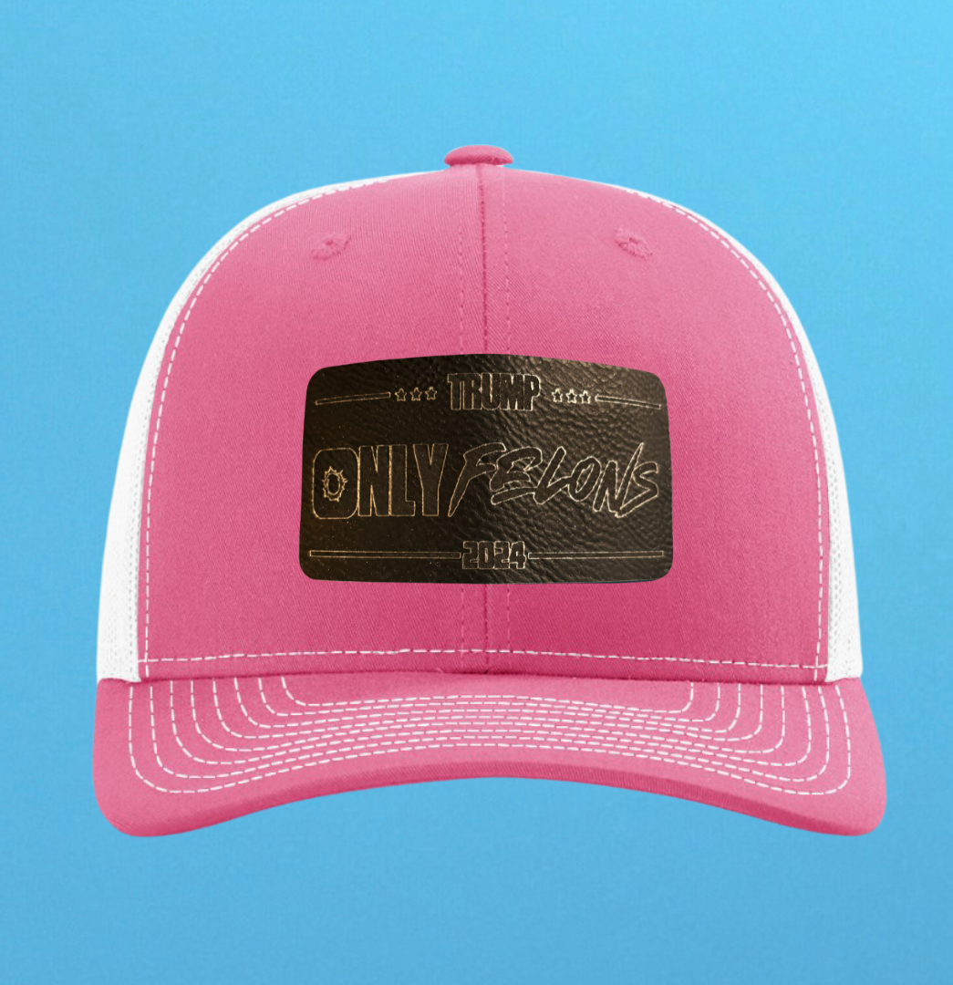 Richardson 112 Only Felons Leather Patch Hat