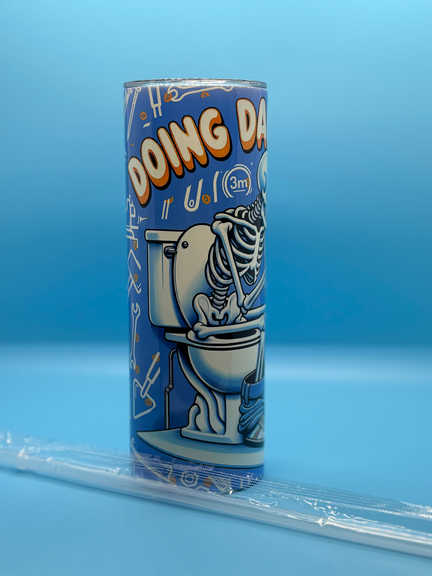 Doing Dad Shit 20-Ounce Skinny Stainless Steel Tumbler