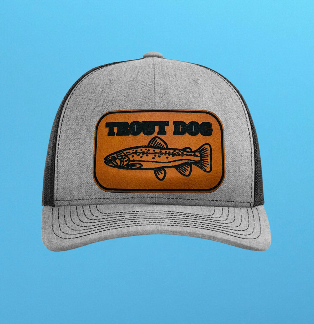 Richardson 112 Trout Dog Leather Patch Hat