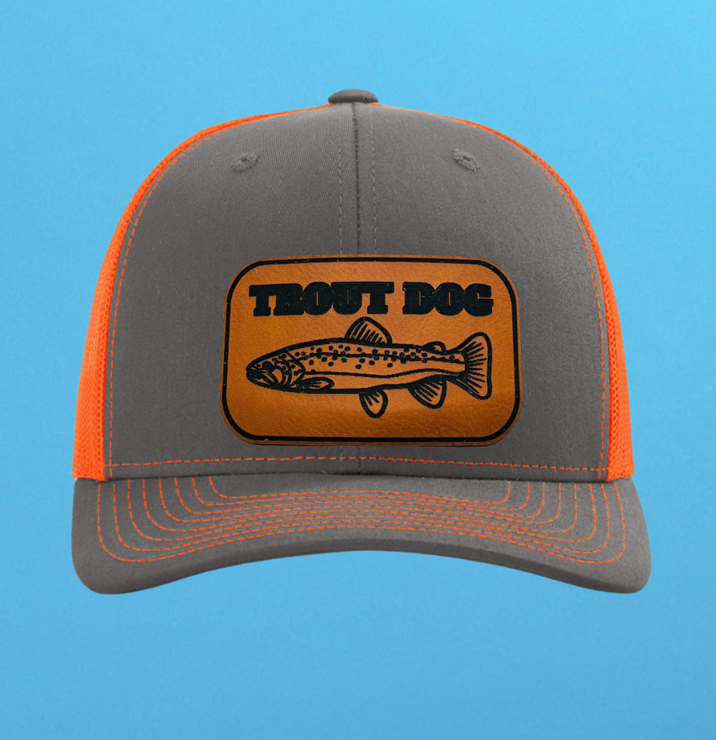 Richardson 112 Trout Dog Leather Patch Hat