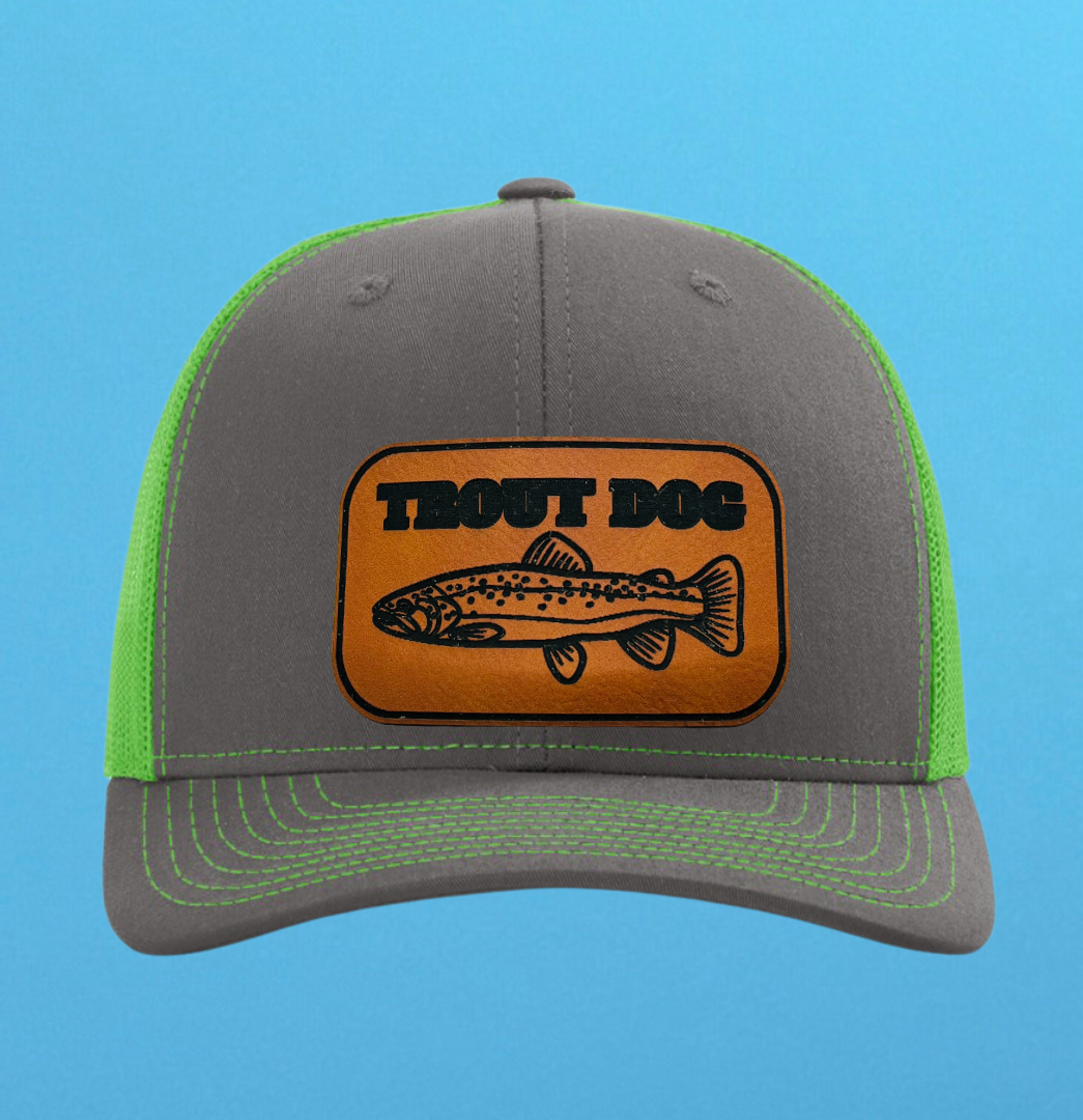 Richardson 112 Trout Dog Leather Patch Hat