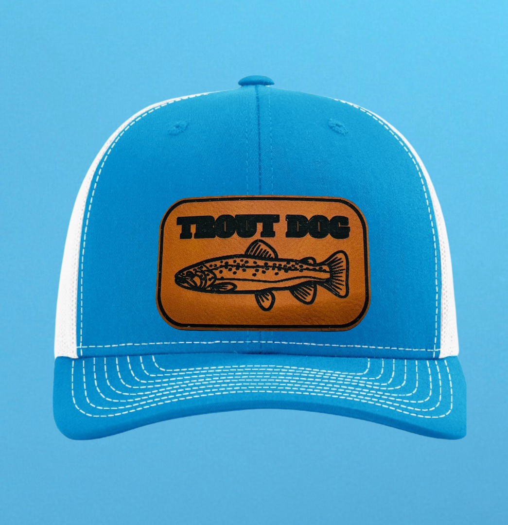 Richardson 112 Trout Dog Leather Patch Hat