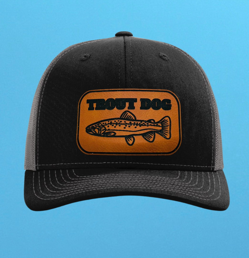 Richardson 112 Trout Dog Leather Patch Hat