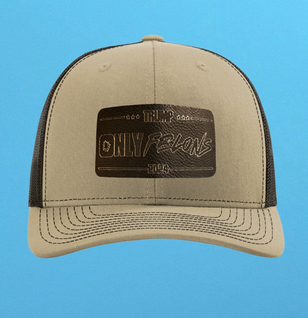 Richardson 112 Only Felons Leather Patch Hat