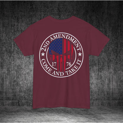 2nd Amendment Skull Heavy Cotton Tee