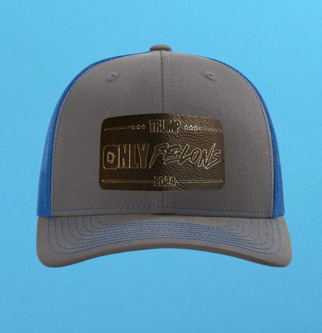 Richardson 112 Only Felons Leather Patch Hat