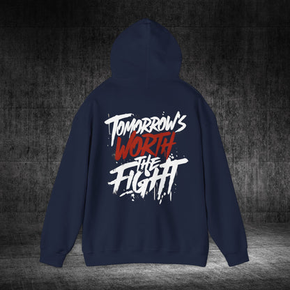 Tomorrow’s Worth The Fight Heavy Blend Gildan Hoodie
