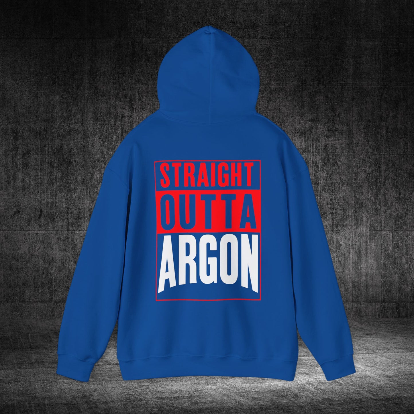 Straight Outta Argon Heavy Blend Gildan Hoodie