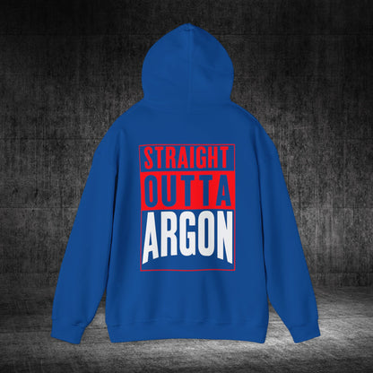Straight Outta Argon Heavy Blend Gildan Hoodie