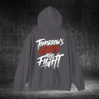 Tomorrow’s Worth The Fight Heavy Blend Gildan Hoodie