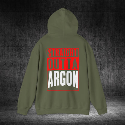 Straight Outta Argon Heavy Blend Gildan Hoodie