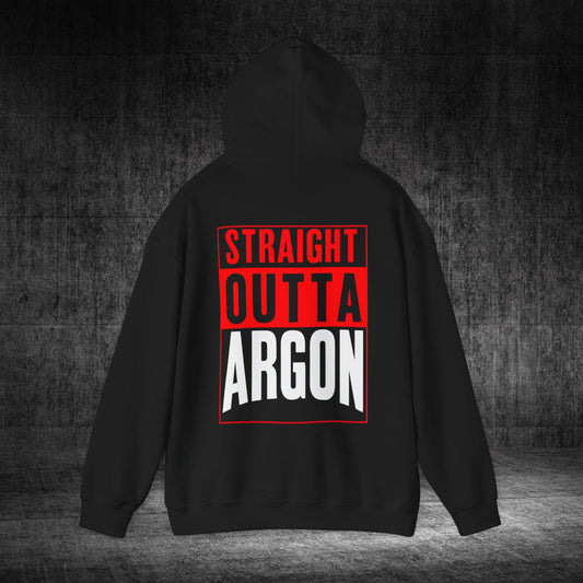 Straight Outta Argon Heavy Blend Gildan Hoodie