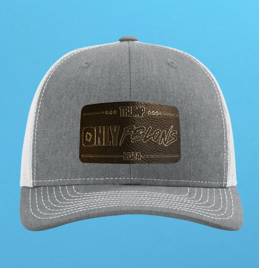 Richardson 112 Only Felons Leather Patch Hat
