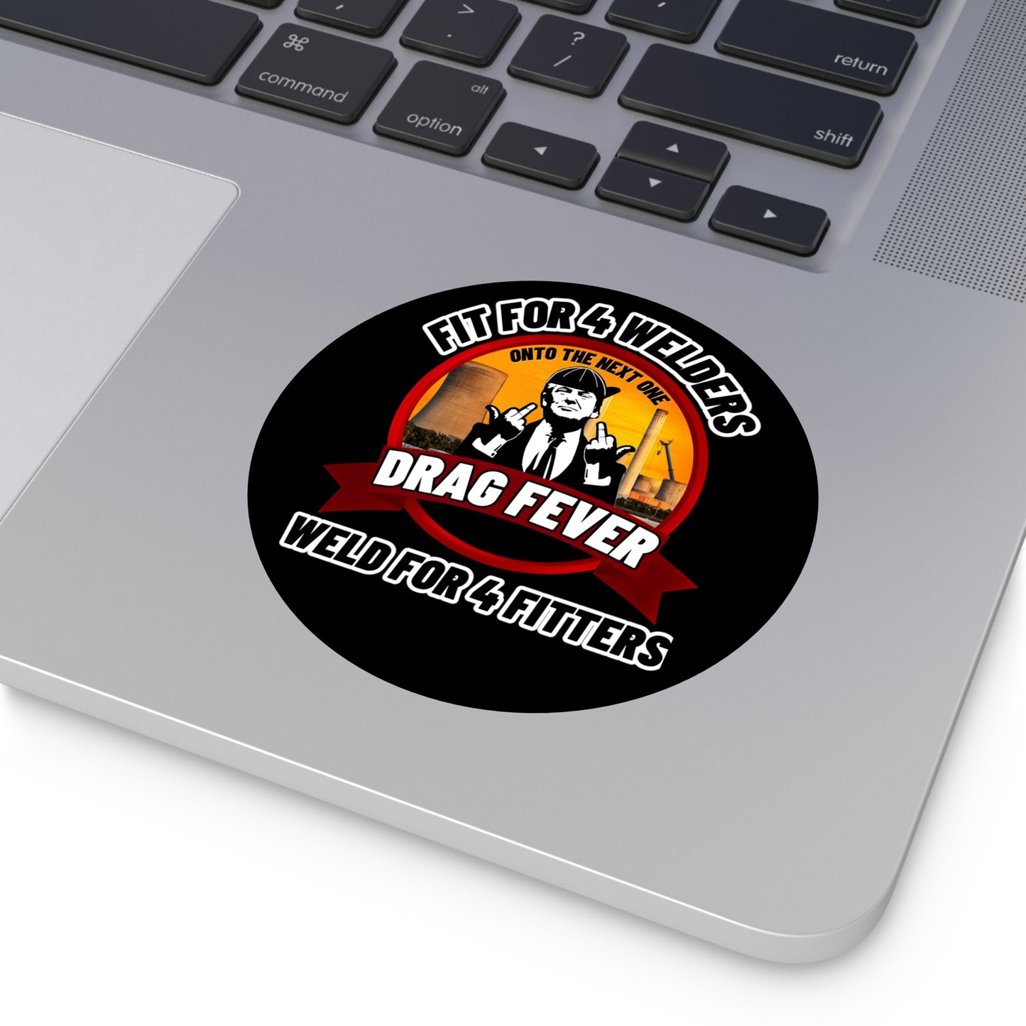 Drag Fever Round Vinyl Stickers