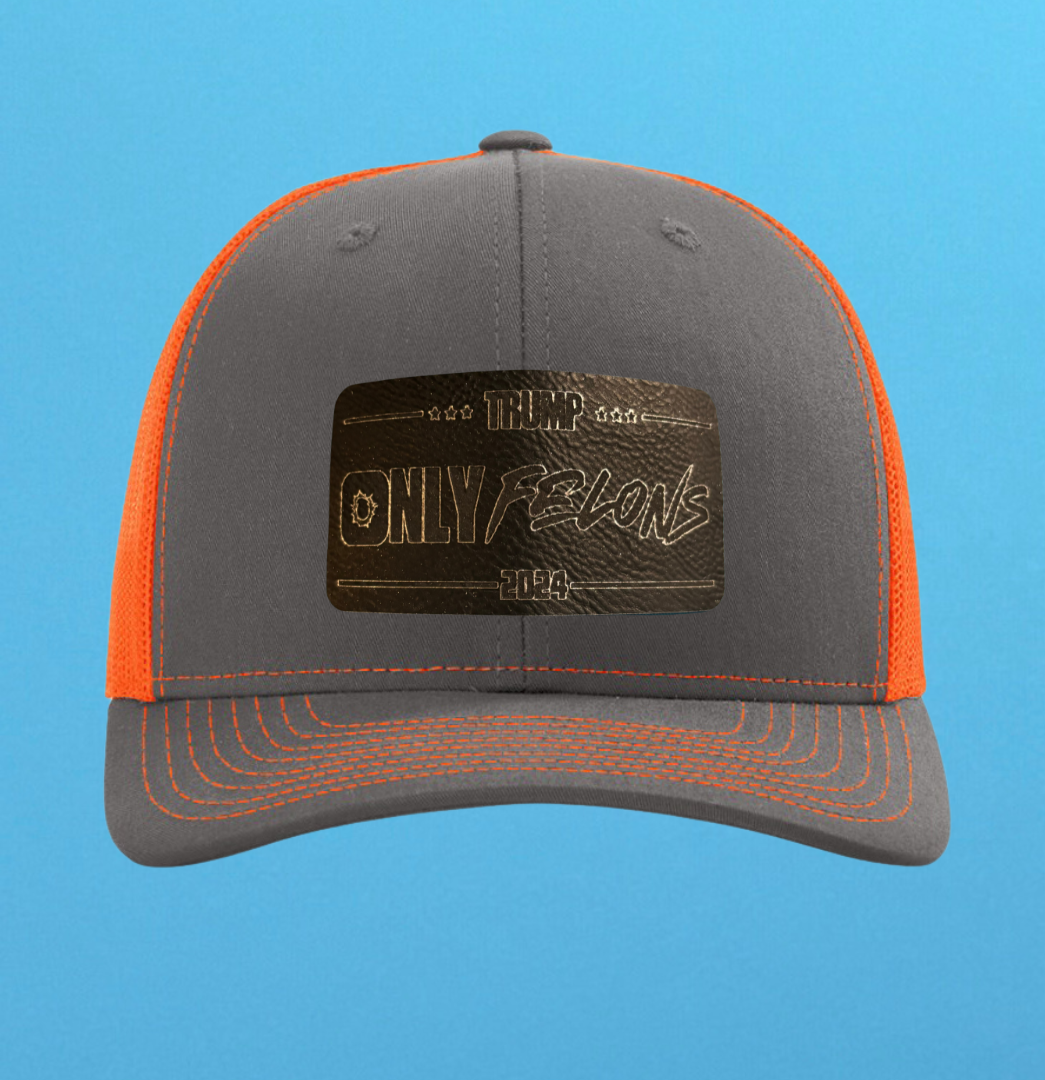 Richardson 112 Only Felons Leather Patch Hat