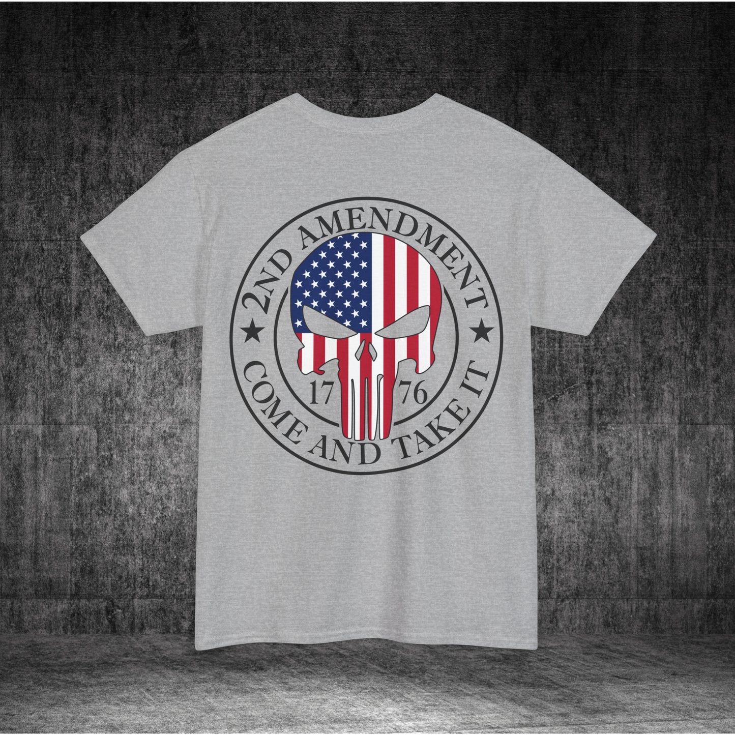 2nd Amendment Skull Heavy Cotton Tee