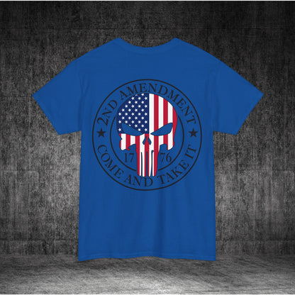 2nd Amendment Skull Heavy Cotton Tee