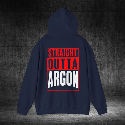 Straight Outta Argon Heavy Blend Gildan Hoodie