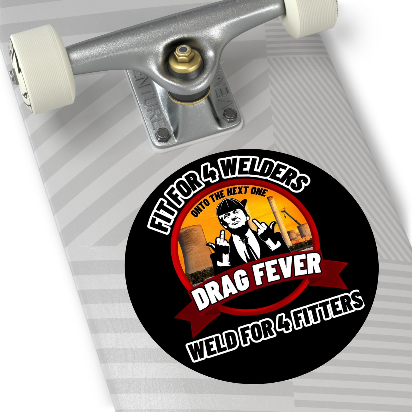 Drag Fever Round Vinyl Stickers