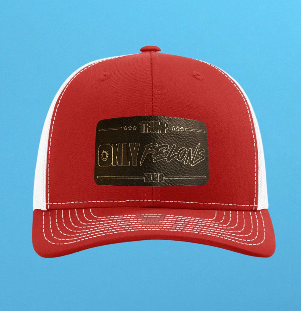 Richardson 112 Only Felons Leather Patch Hat