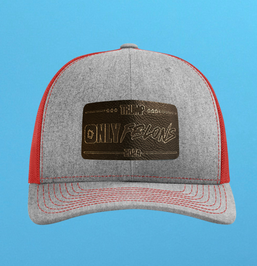 Richardson 112 Only Felons Leather Patch Hat