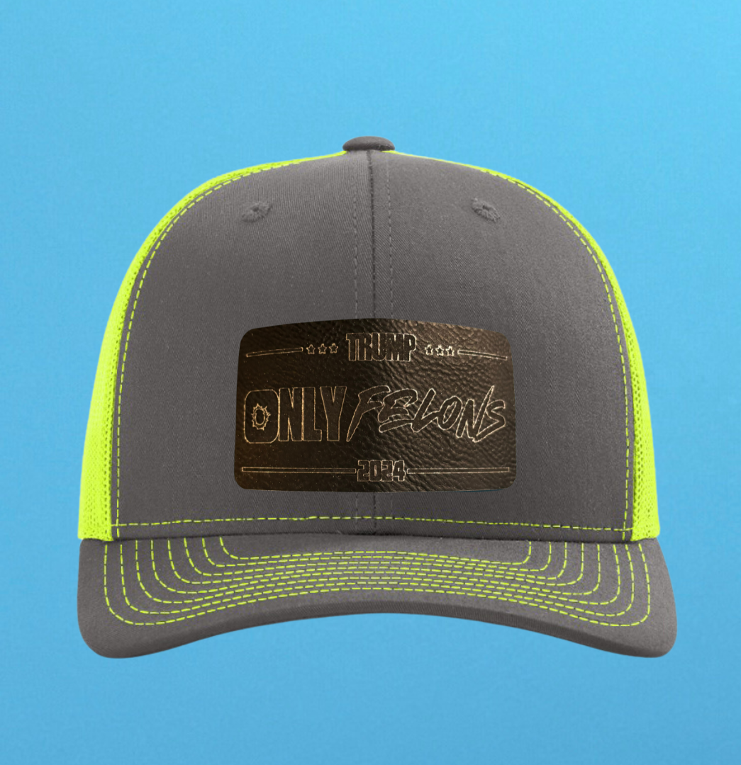 Richardson 112 Only Felons Leather Patch Hat