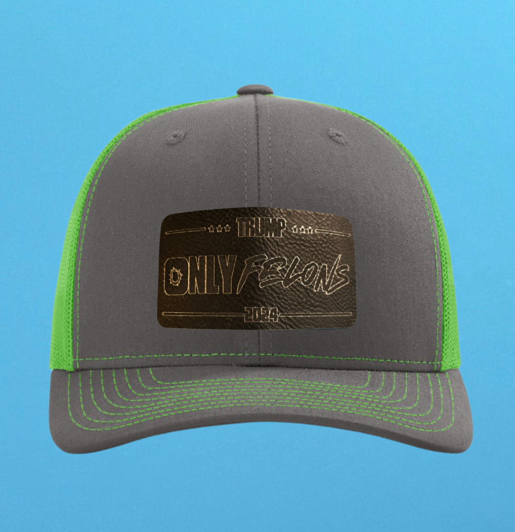 Richardson 112 Only Felons Leather Patch Hat