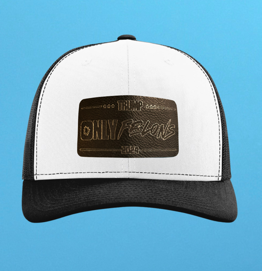 Richardson 112 Only Felons Leather Patch Hat