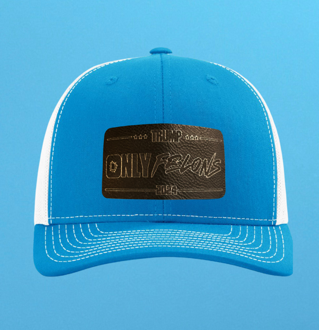 Richardson 112 Only Felons Leather Patch Hat