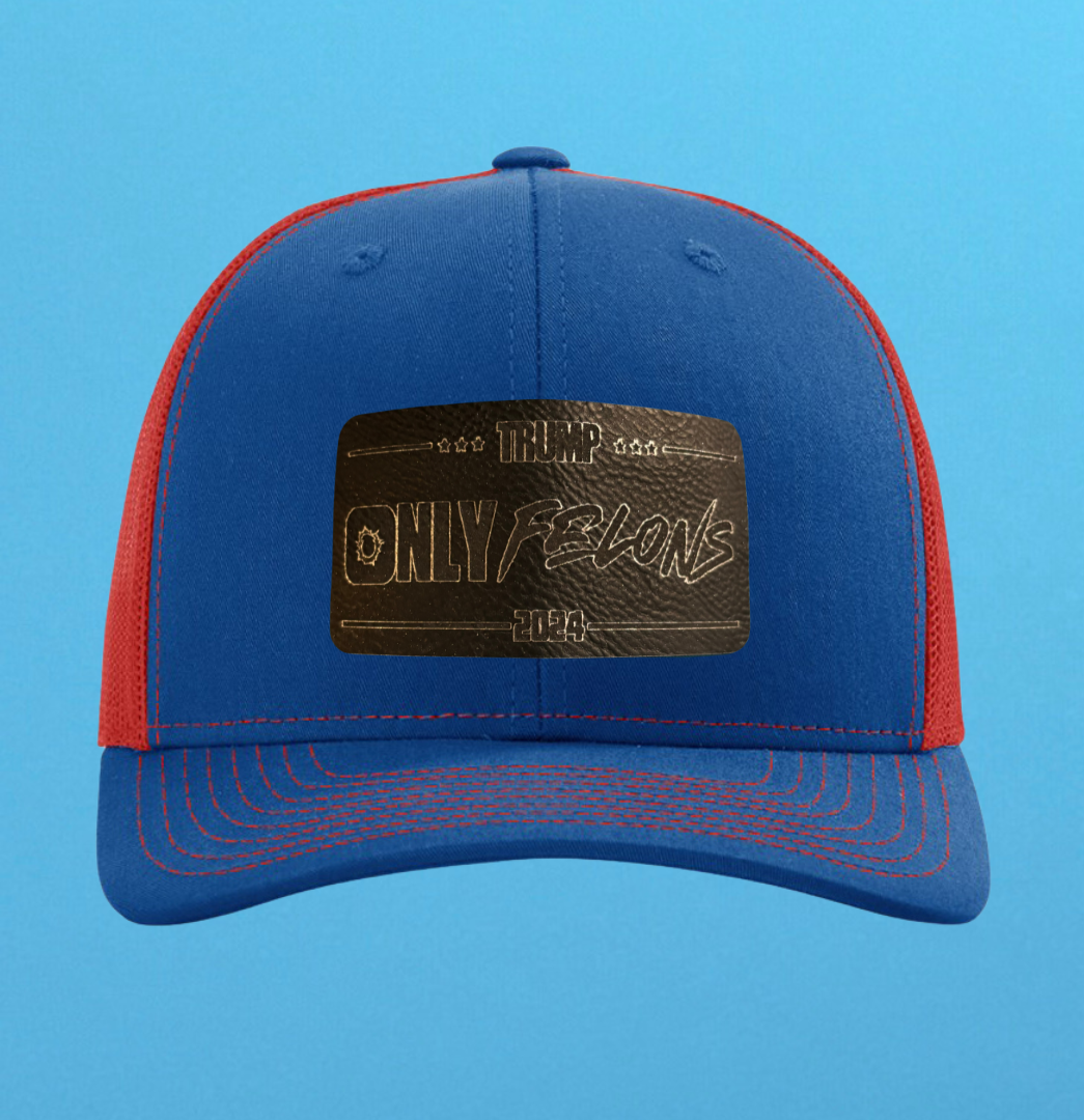 Richardson 112 Only Felons Leather Patch Hat