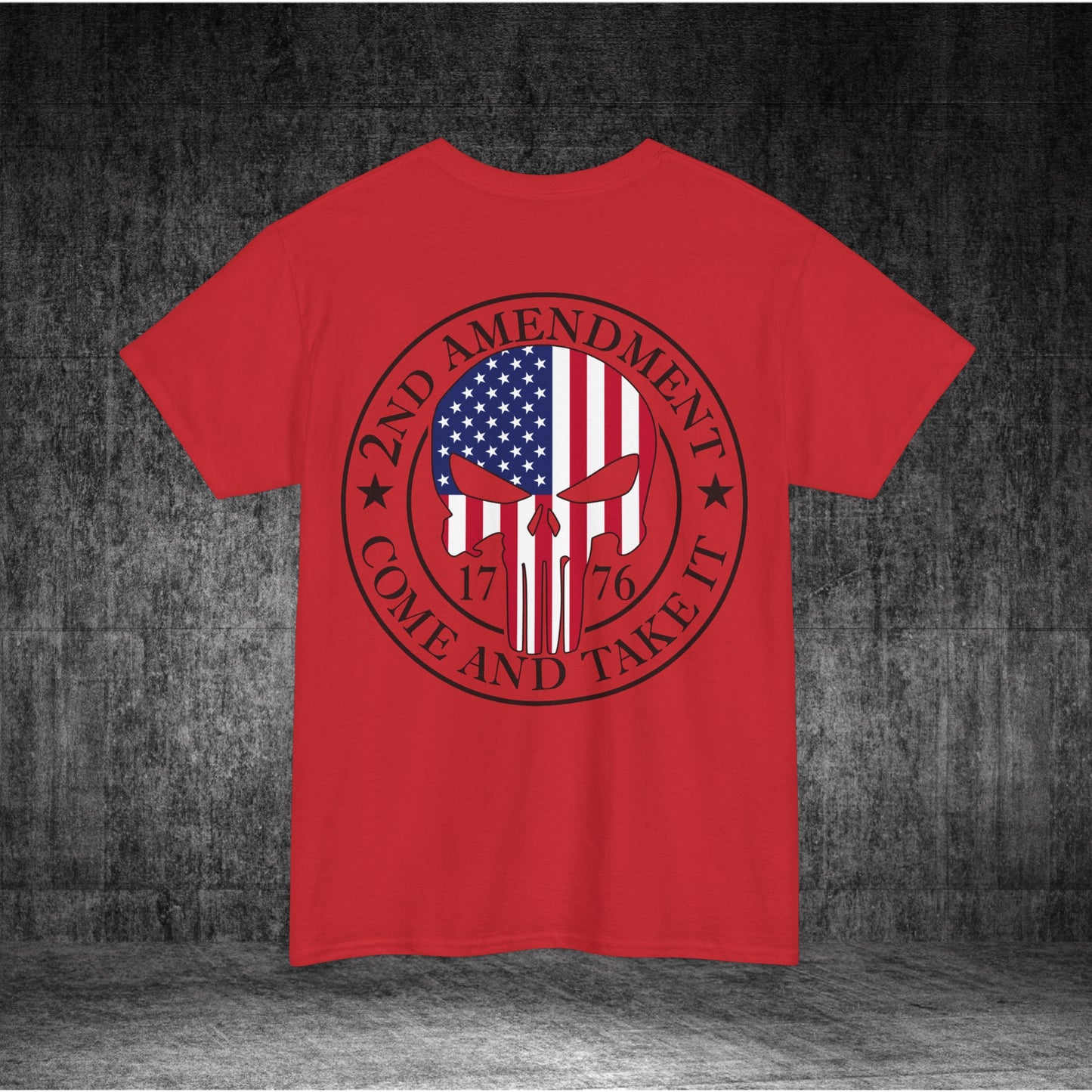 2nd Amendment Skull Heavy Cotton Tee