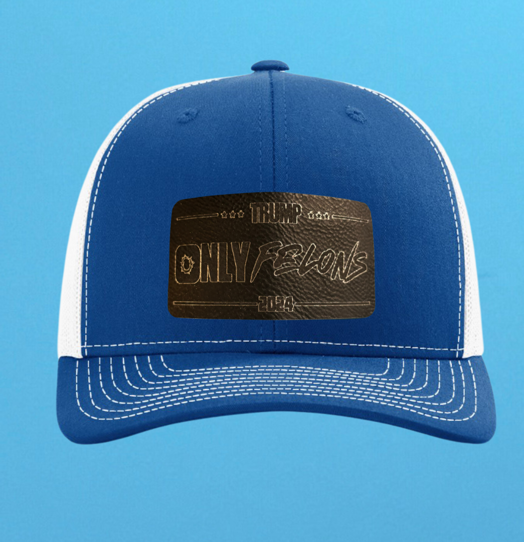 Richardson 112 Only Felons Leather Patch Hat