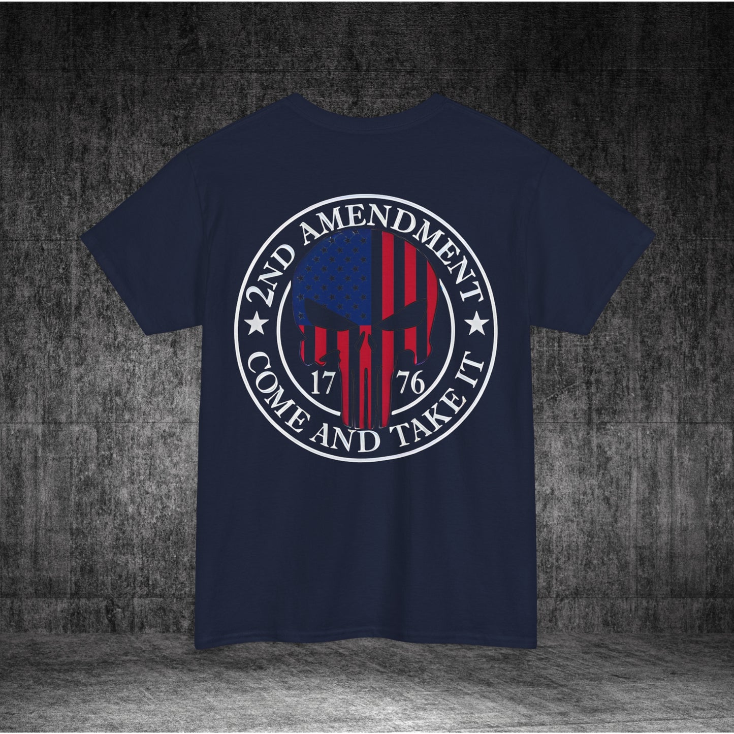 2nd Amendment Skull Heavy Cotton Tee