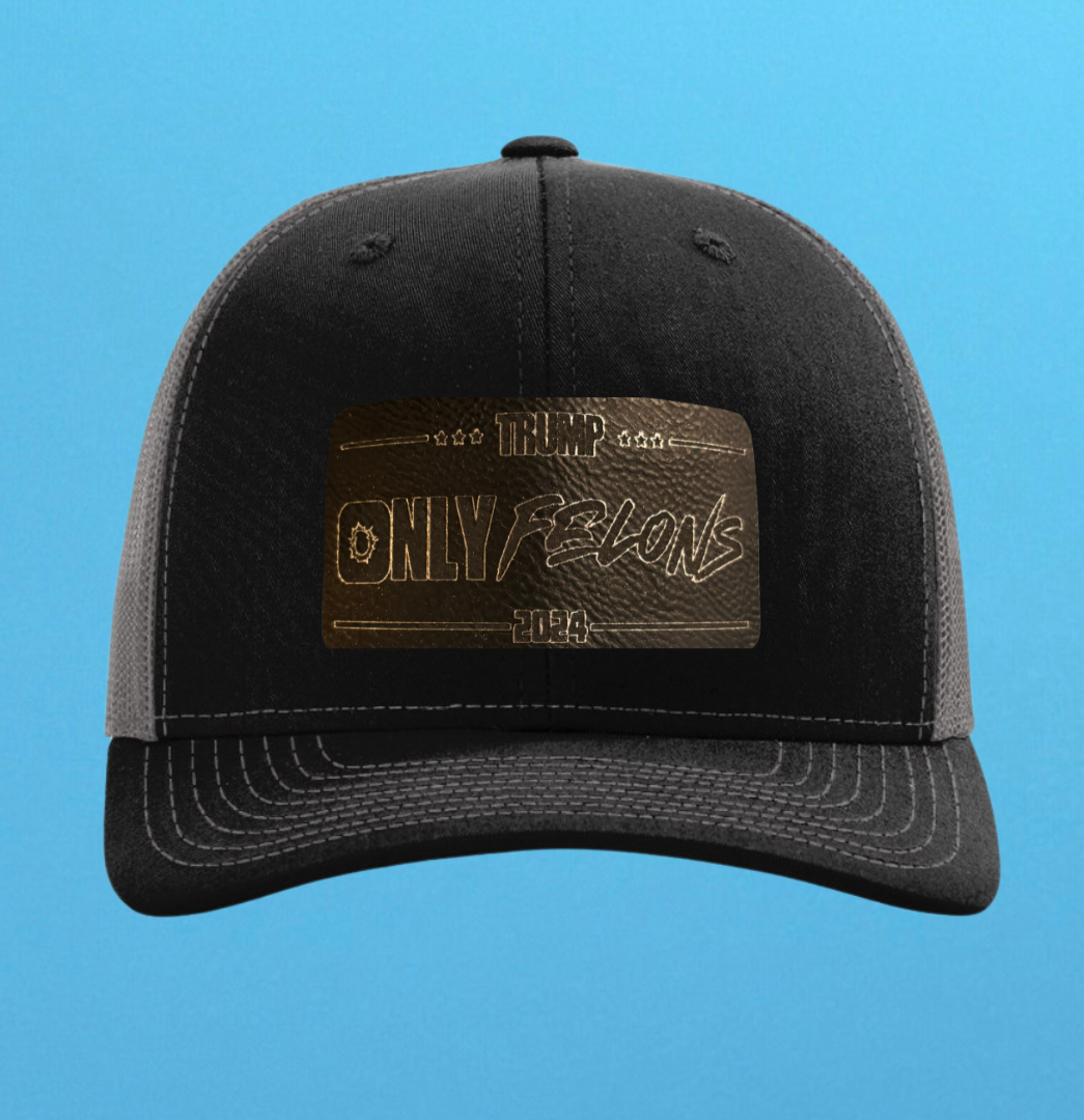 Richardson 112 Only Felons Leather Patch Hat