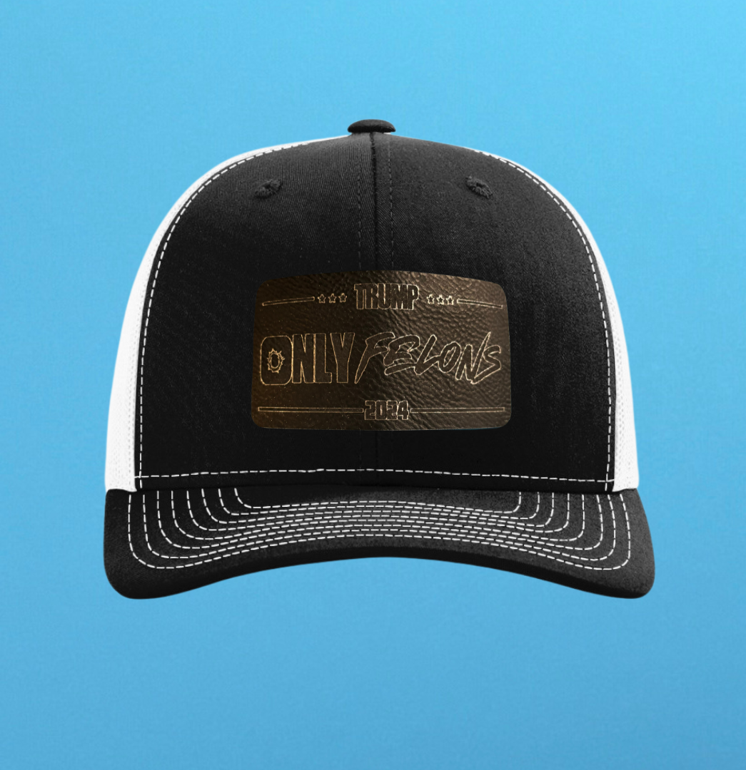 Richardson 112 Only Felons Leather Patch Hat