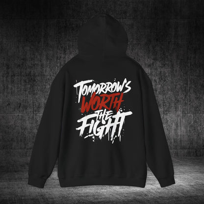 Tomorrow’s Worth The Fight Heavy Blend Gildan Hoodie