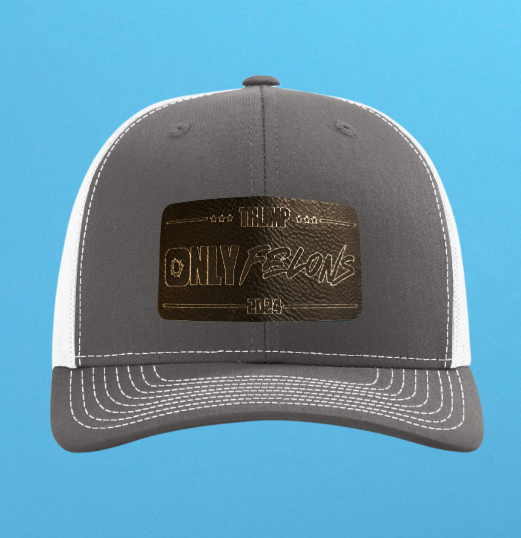 Richardson 112 Only Felons Leather Patch Hat