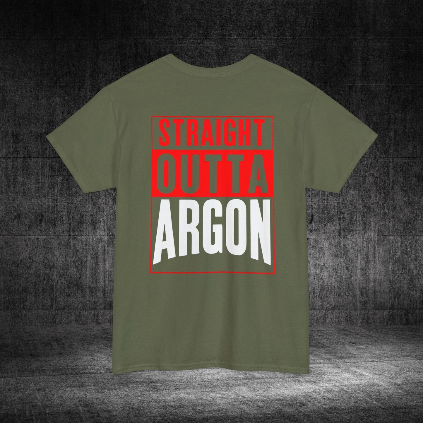 Straight Outta Argon Heavy Cotton Tee