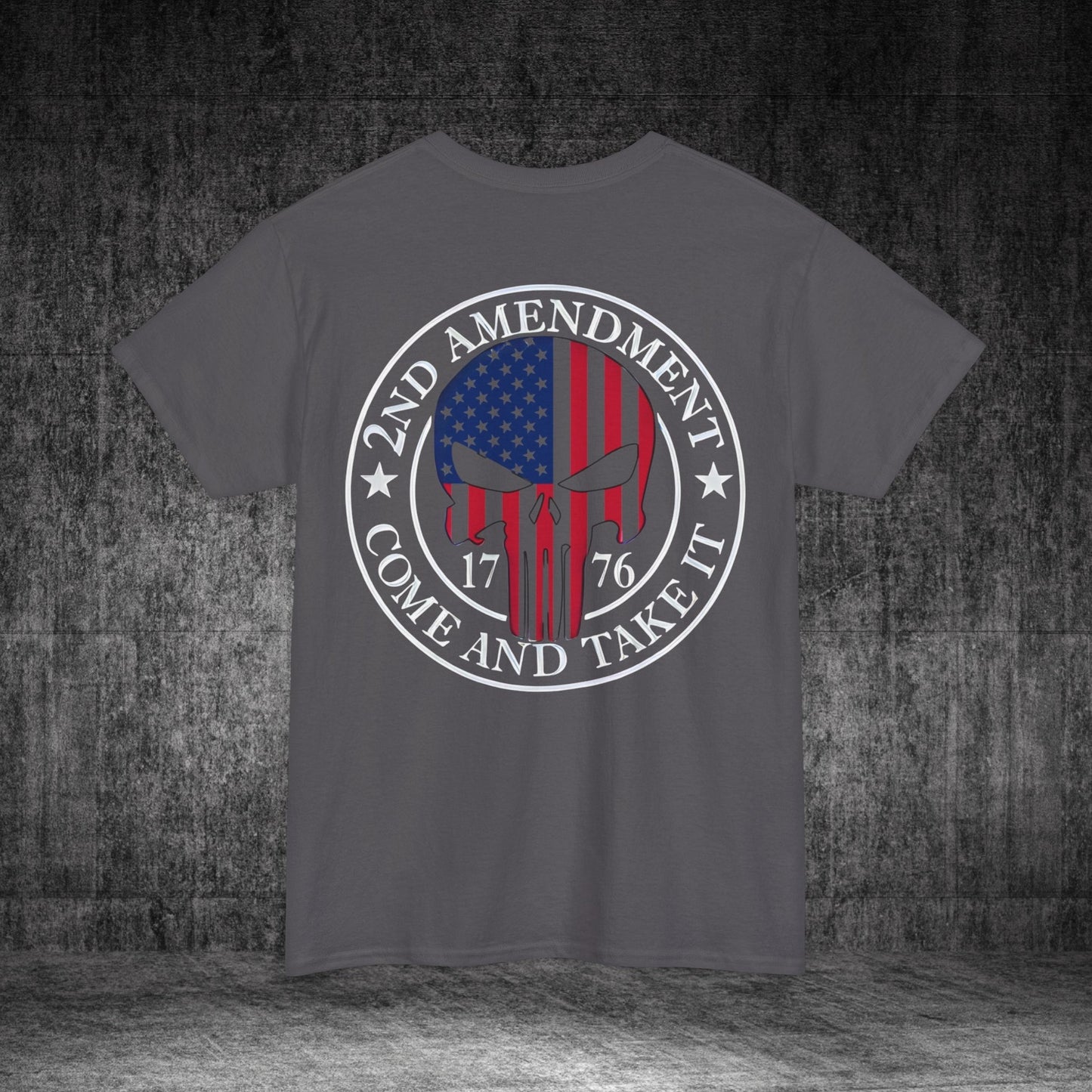 2nd Amendment Skull Heavy Cotton Tee