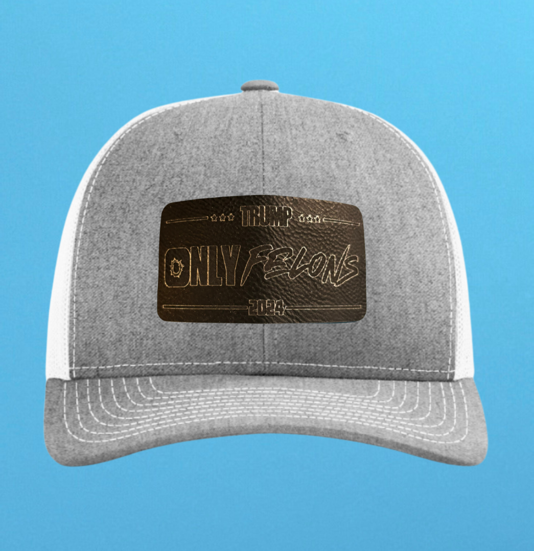 Richardson 112 Only Felons Leather Patch Hat