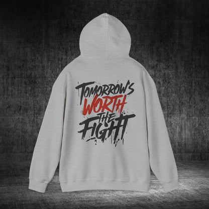 Tomorrow’s Worth The Fight Heavy Blend Gildan Hoodie