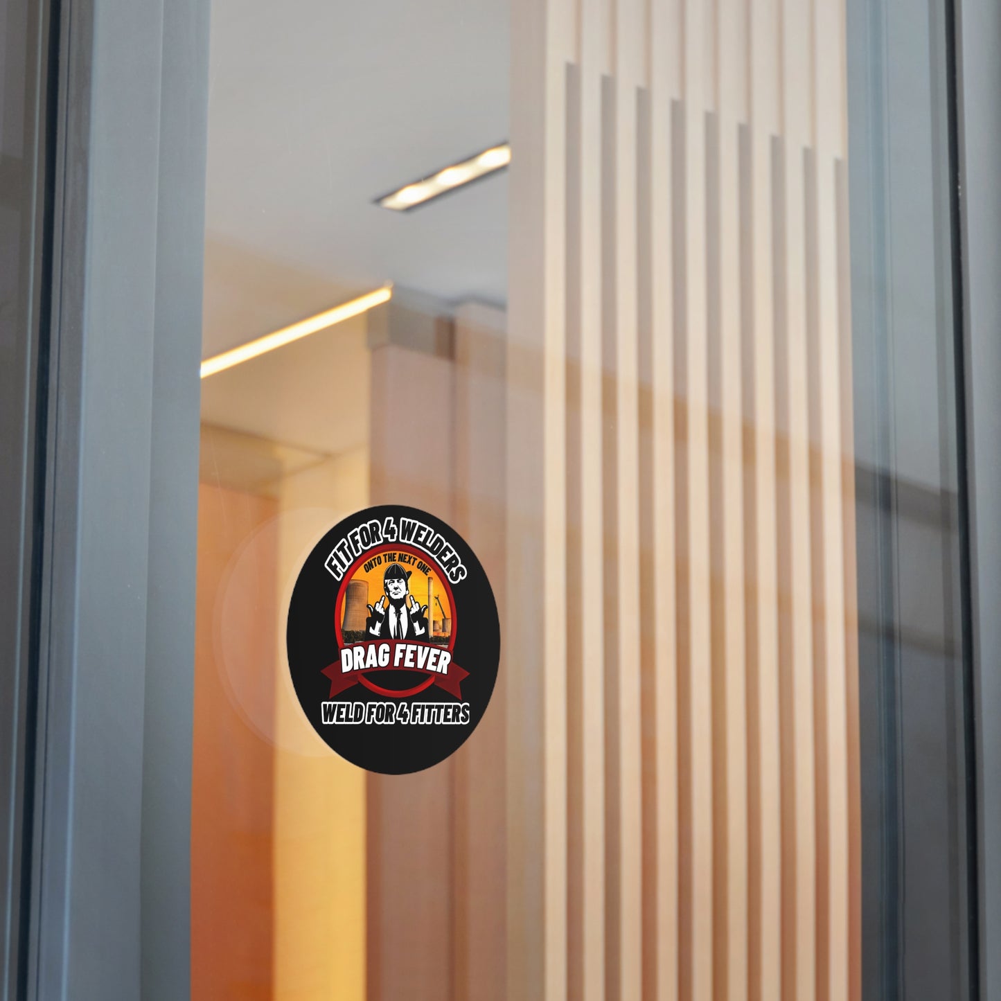 Drag Fever Round Vinyl Stickers