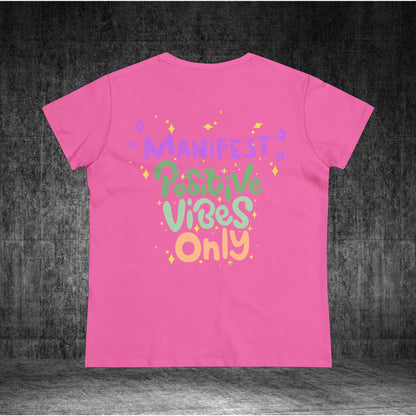 Women's Positive Vibe's Midweight Cotton Tee