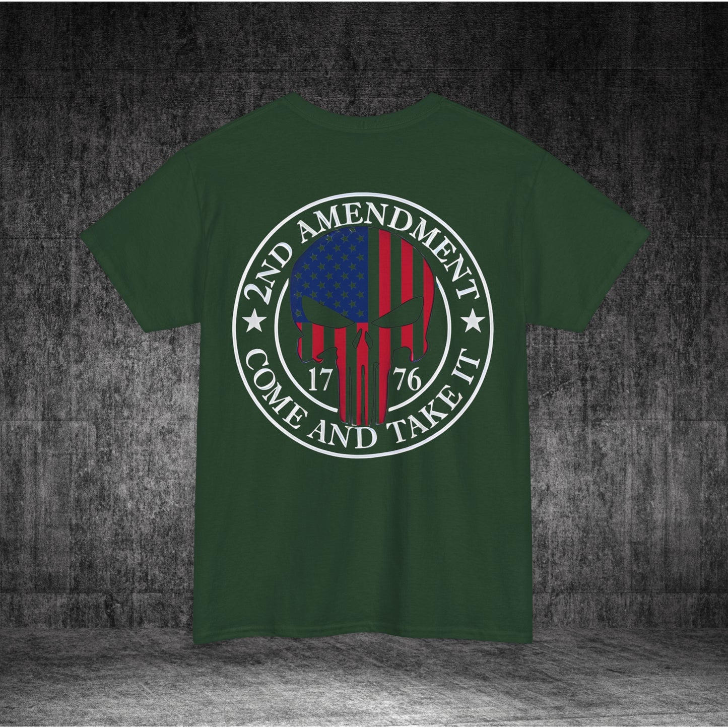 2nd Amendment Skull Heavy Cotton Tee